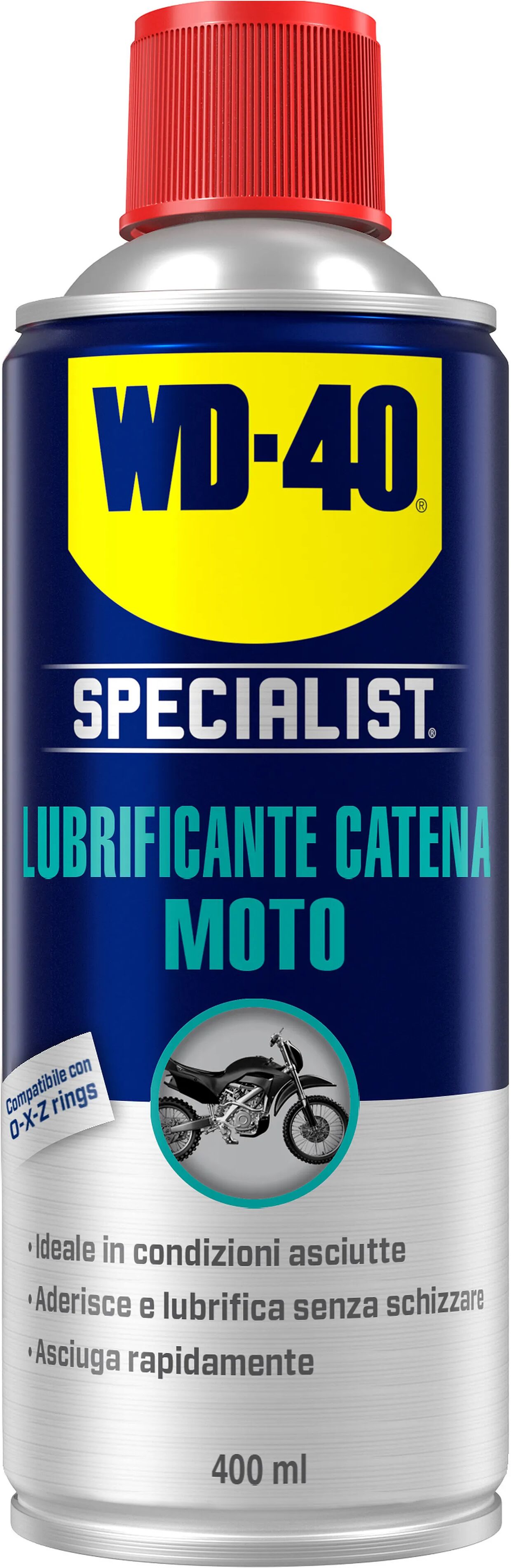 Western Digital LUBRIFICANTE CATENE SPRAY 400 ml WD40 CONDIZIONI ASCIUTTE SPECIALIST MOTO