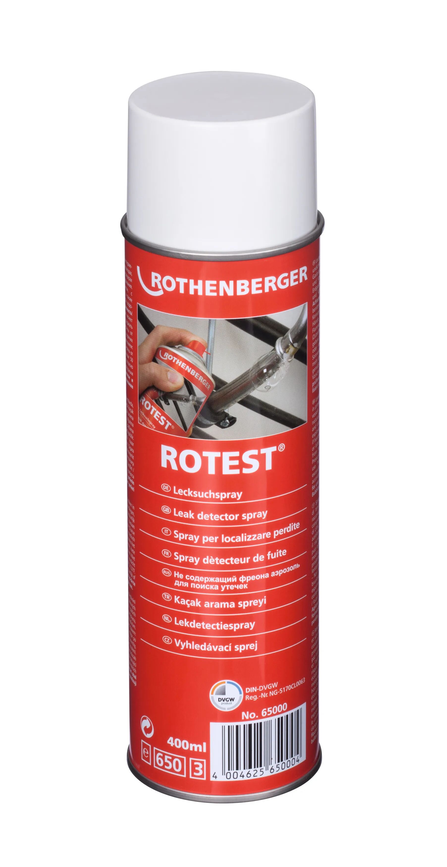 Rothenberger CERCAFUGHE SPRAY ROTHEMBERGER 400 ml PER IMPIANTI CONDIZIONAMENTO ARIA COMPRESSA COMBUSTIBILI