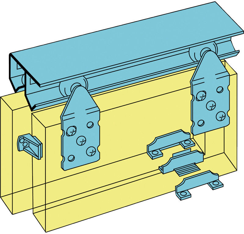 Henderson Double Top schuifdeurbeslag 1800mm/45kg