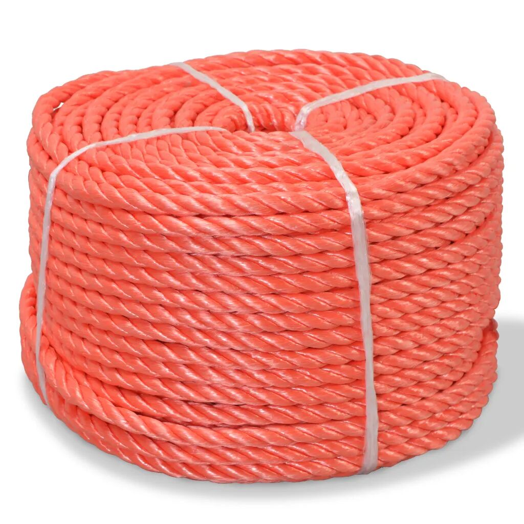 vidaXL Touw gedraaid 14 mm 100 m polypropyleen oranje