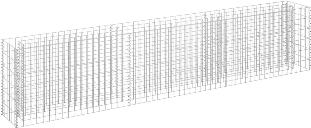 vidaXL Gabion plantenbak verhoogd 270x30x60 cm gegalvaniseerd staal