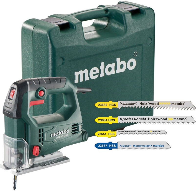 Metabo STEB 65 Quick SET 450 Watt pendeldecoupeerzaag + 20 decoupeerzaagblaadjes