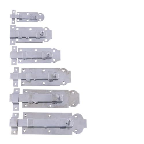 BOOMET Schuifigel, keuze uit 6 maten, 80 mm, 80/100/120/140/160/180 mm, slotgrendel voor poorten, deuren, schuren, deurschuif, schuifvergrendeling