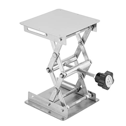 DEWIN Laboratorium hefbrug, gegalvaniseerd aluminium laboratorium hefplatform standaard rek schaarlifter hefstandaard laboratorium hefrek 100 x 100 mm