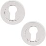 Excel Architectural DH3683 Ronde Euro Profiel Escutcheon Set, Gepolijst Chroom