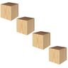 zcru004 12x12cm Meubelverhoger Meubelpoten Houten Meubelverhoger Meubelpoten Bed Meubelverhoger Sofa Stoel Kast Lifter 4 Stuks (15cm)