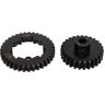 Airshi RC 35T Spur Gear, 35T Spur Gear Vervanging Staal Zwart Slijtvast M1.5 voor 1/5 6S