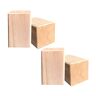 SATUSA 9x9 cm Meubelverhogers Meubelverhogers Meubelpoten Risers Meubels Bed Benen voor Slaapbank en Garderobe Set van 4 Stuks (10cm)