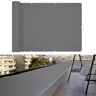 BLWRGUYO Balkon Privacyscherm, Terras Privacyscherm Hdpe Materiaal 98% Uv-Bescherming, Privacyscherm for Balkon Veranda Patio Dek Tuin (Color : Gray, Size : 6.6x26.2ft/2x8m)