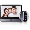 Eques VEIU Mini 3S deurspion met display 4,3 inch met camera 1,3 megapixel Wi-Fi kleur zilver