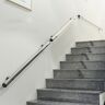 XDOPIRRS Stainless steel metal stair handrails, indoor metal stair handrails, wrought iron stair handrails, safety anti-slip stair handrails, outdoor step stair handrails full set of accessories (Size : 120