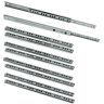 Emuca 3009805 Set van 5 paar (10 stuks) schuifregelaars/kogelglijbanen geëxtraheerd deel 17 mm x 278 mm voor lade, verzinkt