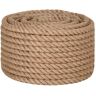 vidaXL Touw 20 mm 50 m Jute Boottouw Bindtouw Touwen Trektouw Transporttouw