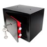 Schramm ® Safe Safe met slot Minikluis Muurkluis Meubelkluis Muurkluis met sleutel Zwart