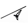 Traxxas Tail boom (black-anodized)/ tail fin/ screw (1)