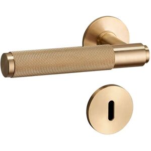 Buster + Punch Door Lever Handle & Key Escutcheon Plate Brass