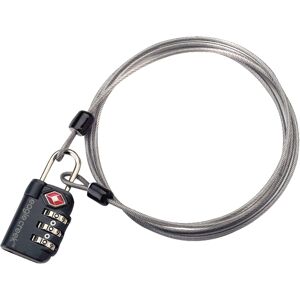 Eagle 3-Dial TSA Lock & Cable graphite OneSize, Graphite