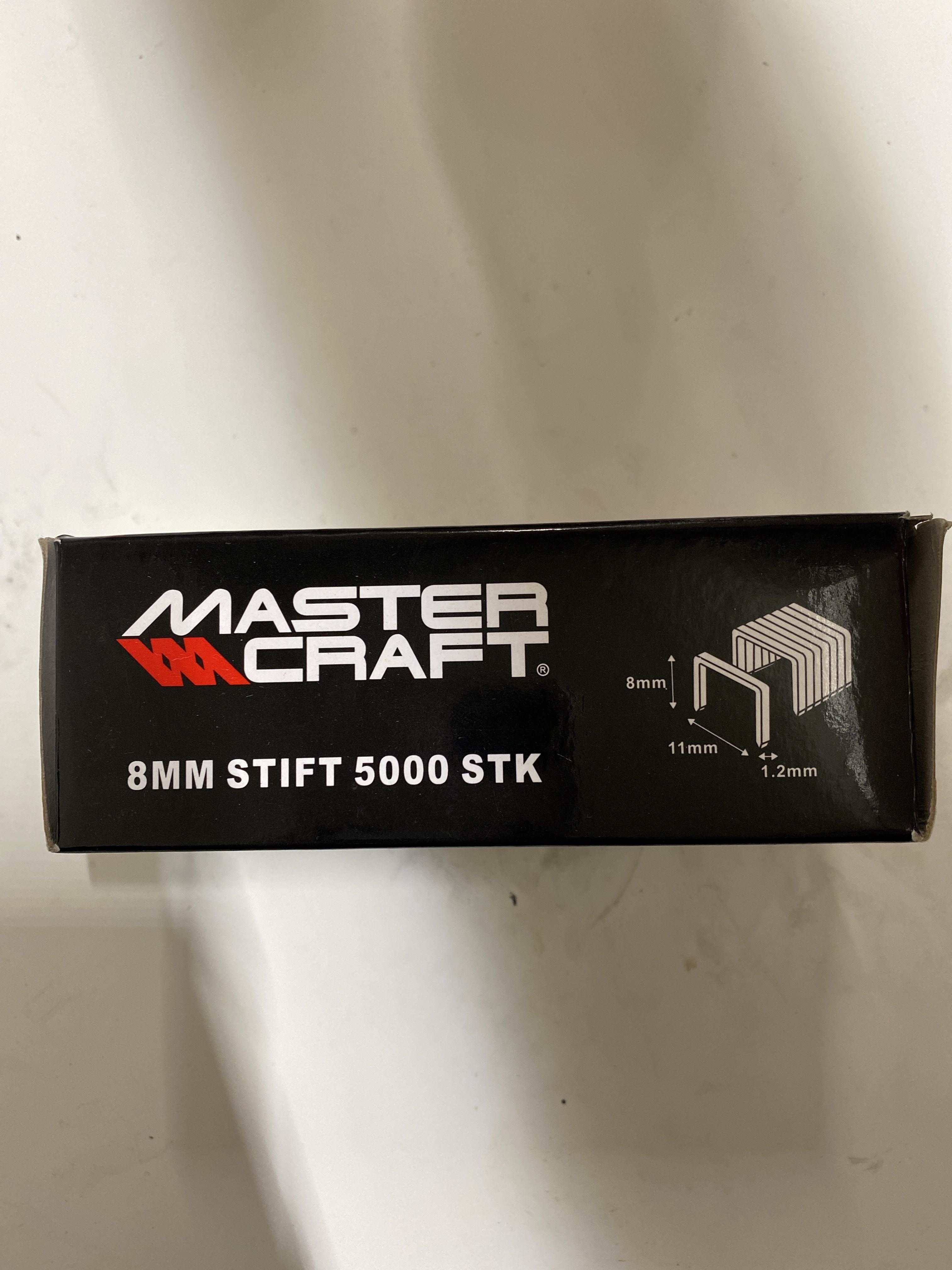 1 Kartong A 50.000 Stifter Mastercraft 8mm Stifter