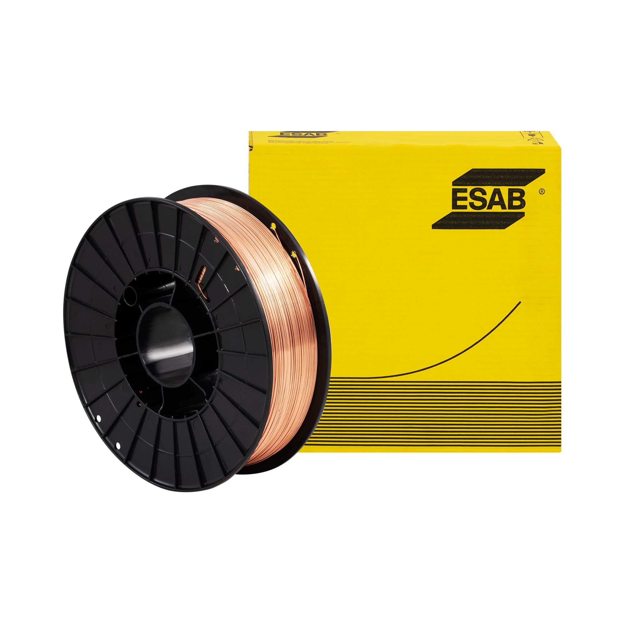 ESAB Sveisetråd - kobberbelagt - solid tråd - a. A. for P235 / S235 - P420 / S420 - 0,8 mm - 5 kg 10460016