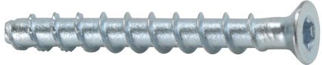 Heco Multi-Monti 9605954 Betongskrue MULTI-MONTI MMS+KS, LITE HODE 5/5 x 40 mm, hvit, 25-pakning