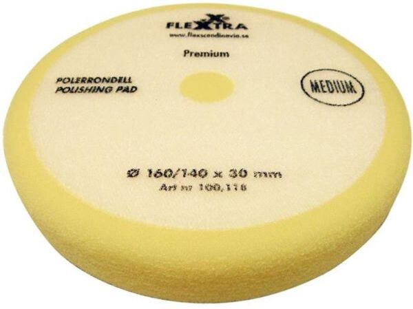 Flexxtra 100118 Poleringsrondell middels hard, 160 mm