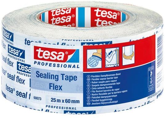 Tesa Seal 60073 Byggfolietape 25 m x 60 mm, SITAC-godkjent