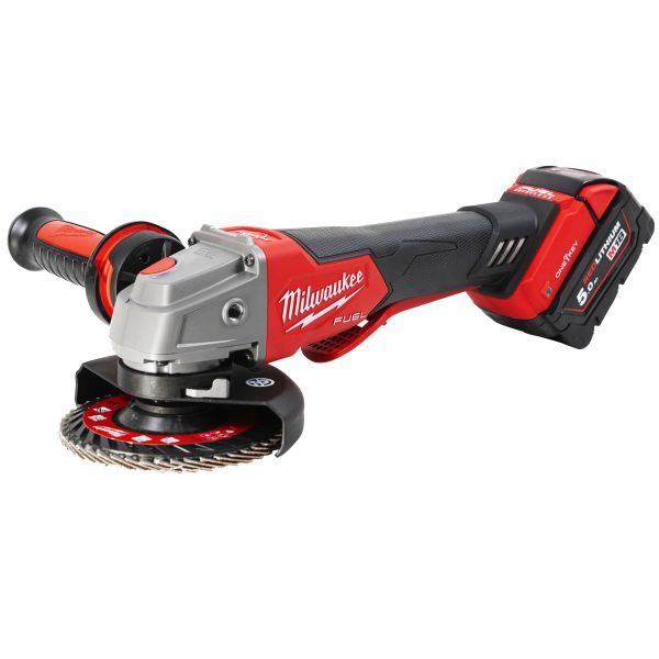 Milwaukee M18ONEFSAG125XPDB502X Vinkelsliper Ø125 mm, med batteri og lader