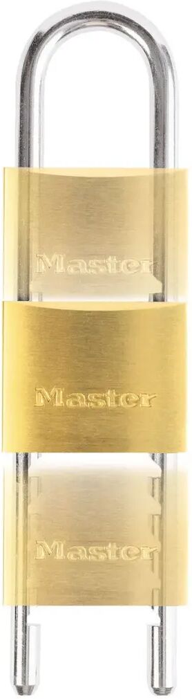 Master Lock Hengelås med justerbar bøyle solid messing 50 mm 1950EURD