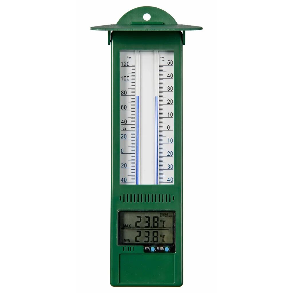 Nature Utendørs digitalt termometer min-maks 9,5x2,5x24 cm