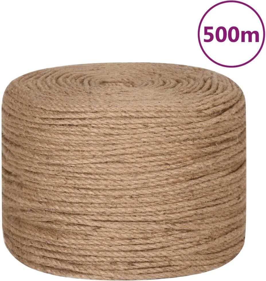 vidaXL Tau 100% jute 8 mm 500 m