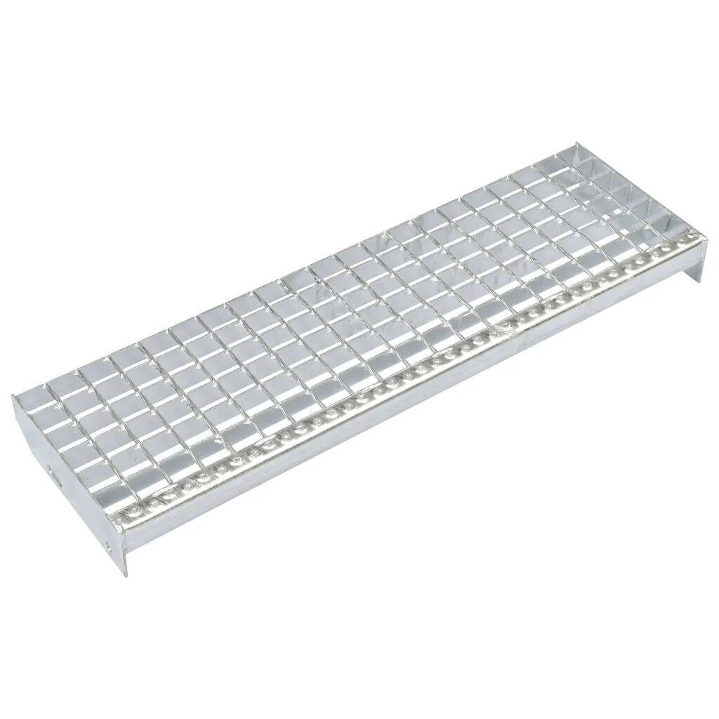 vidaXL Degraus de escada 4 pcs aço galvanizado forjado 700x240 mm