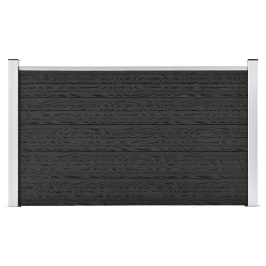 vidaXL Painel de vedação para jardim 180x105 cm WPC cinzento