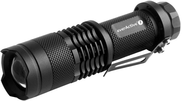 Everactive Lanterna Compacta Led Cree Xp-e2 3w 200lm C/ Zoom (1x Pilha Aa) - Everactive Fl-180