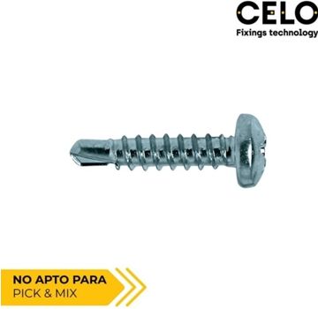 Celo Caixa 250Un Ponta Broca Cabeça de Queijo Philips Din.Ref 7504N 4,2X38 Zinc