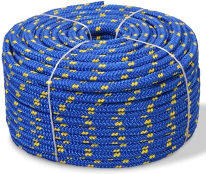 Vidaxl Corda Náutica em Polipropileno Azul (14 mm - 250 m)