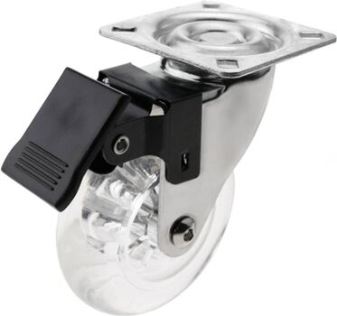 Primematik Roda Pivotante Poliuterano e PVC (75mm - Com Freio)