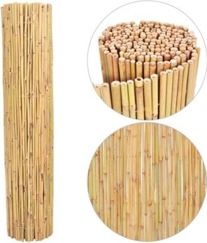 Vidaxl Cerca Bambu Castanho (250x170 cm)