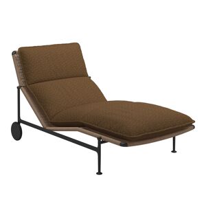 Gloster - Zenith Lounger - Meteor - Fabric Grade D - Wave Russet - Meteor - Solstolar Och Solsängar - Trä