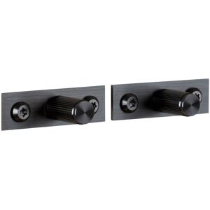 Buster + Punch - Furniture Knob Plate Linear Gun Metal - Beslag