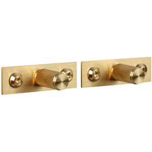 Buster + Punch - Furniture Knob Plate Linear Brass - Beslag