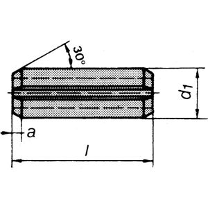 Reyher 087520000060050 Rörpinne 6 Mm Din 1481 6x50 Mm, 250-Pack, Infästning