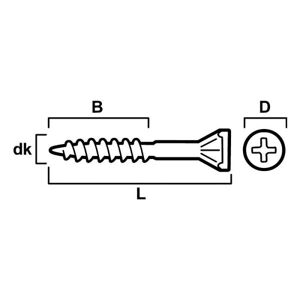 Essve Fzb Spånskiveskruv 500-Pack 4,2x55mm, Infästning