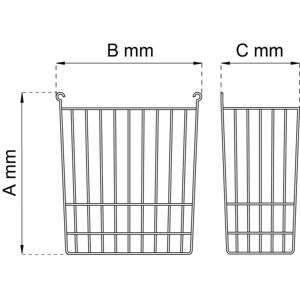 Habo 704 Elzink Brevkorg 237x265x125 Mm, Dörrar