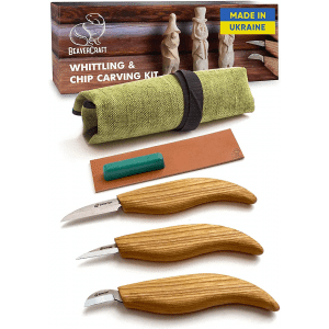 BeaverCraft Tools BeaverCraft S15 Täljkit med Knivrulle