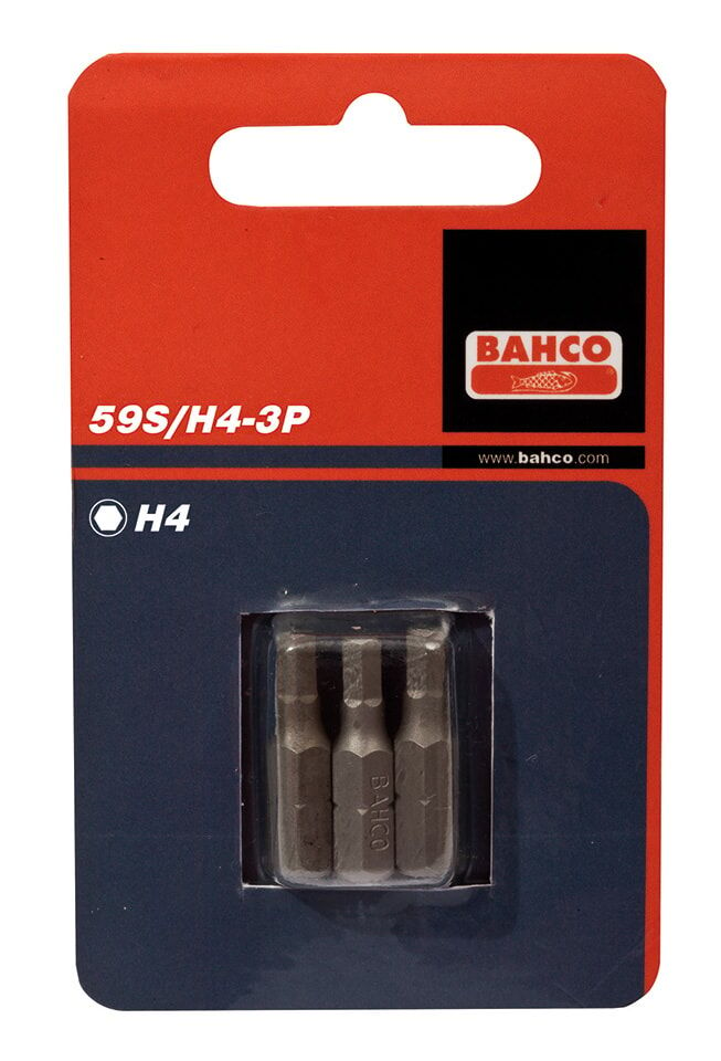 Bahco Bits 59s 1/4" Insex 4x25 Mm 3 St