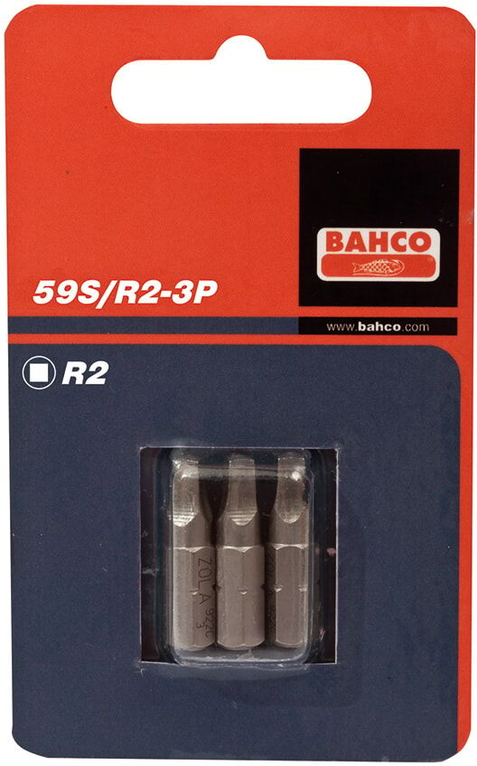 Bahco Bits 59s 1/4" Robertson3x25 Mm 3 St