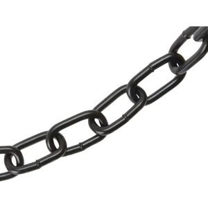 FAITHFULL Black Japanned Chain 8mm x 10m Box - Max. Load 450kg - FAICHBOX80B