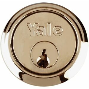 Yale - Locks 631109031025 B1109 Replacement Rim Cylinder & 2 Keys Polished Brass Finish Box YALB1109PB