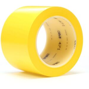 3M - Lane and Safety Marking Tape 471F, Yellow, 50 mm x 33 m, 0.14 mm - Yellow