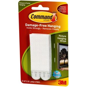 3M Command Large Picture Hanging Strips, 4 pairs